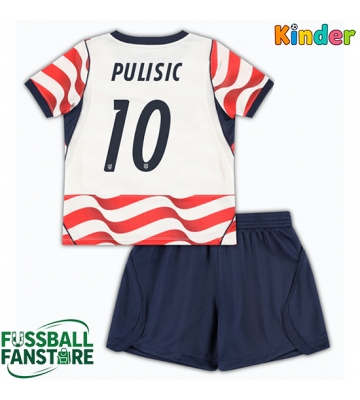 Vereinigte Staaten Christian Pulisic #10 Replik Heimtrikot Kinder WM 2026 Kurzarm (+ Kurze Hosen)